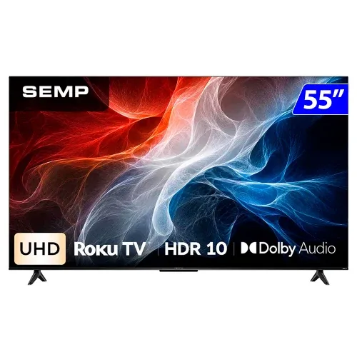 TV 55P SEMP LED SMART ROKU 4K WIFI