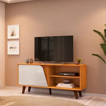 Rack para TV até 43 Polegadas DJ Móveis Íris 1,20m Cedro/Bali