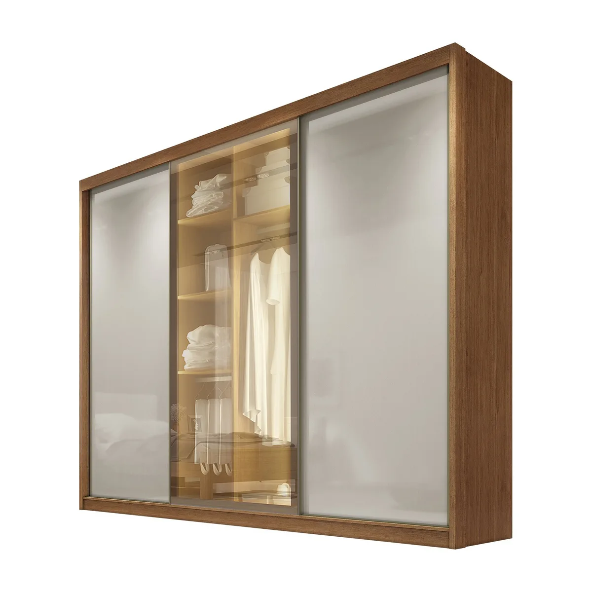 GUARDA ROUPA DIAMOND GLASS 3 Portas CORRER