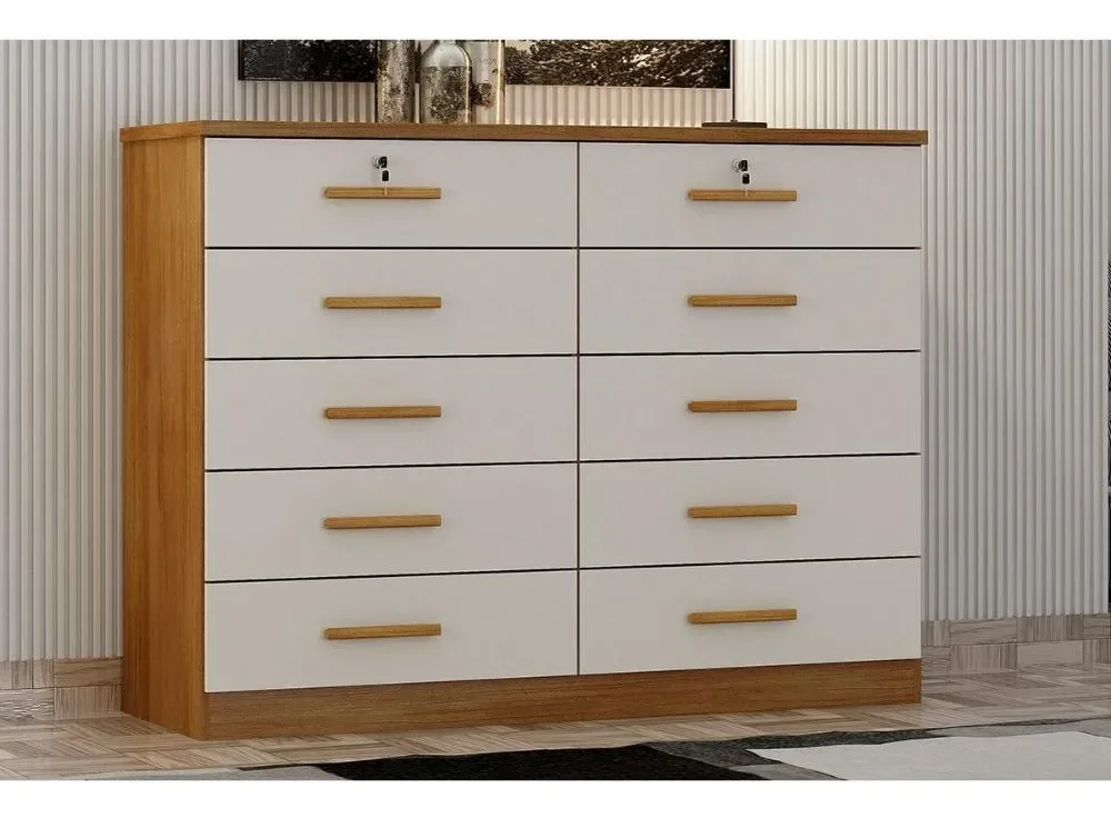 CÔMODA DECA 10 GAVETAS